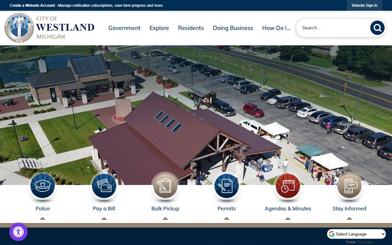 Westland Michigan city government criminal records