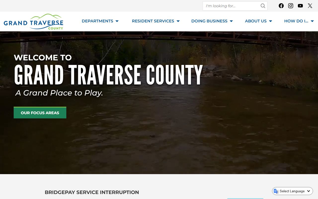 13th Circuit Court Grand Traverse County website covering Antrim County felony criminal records