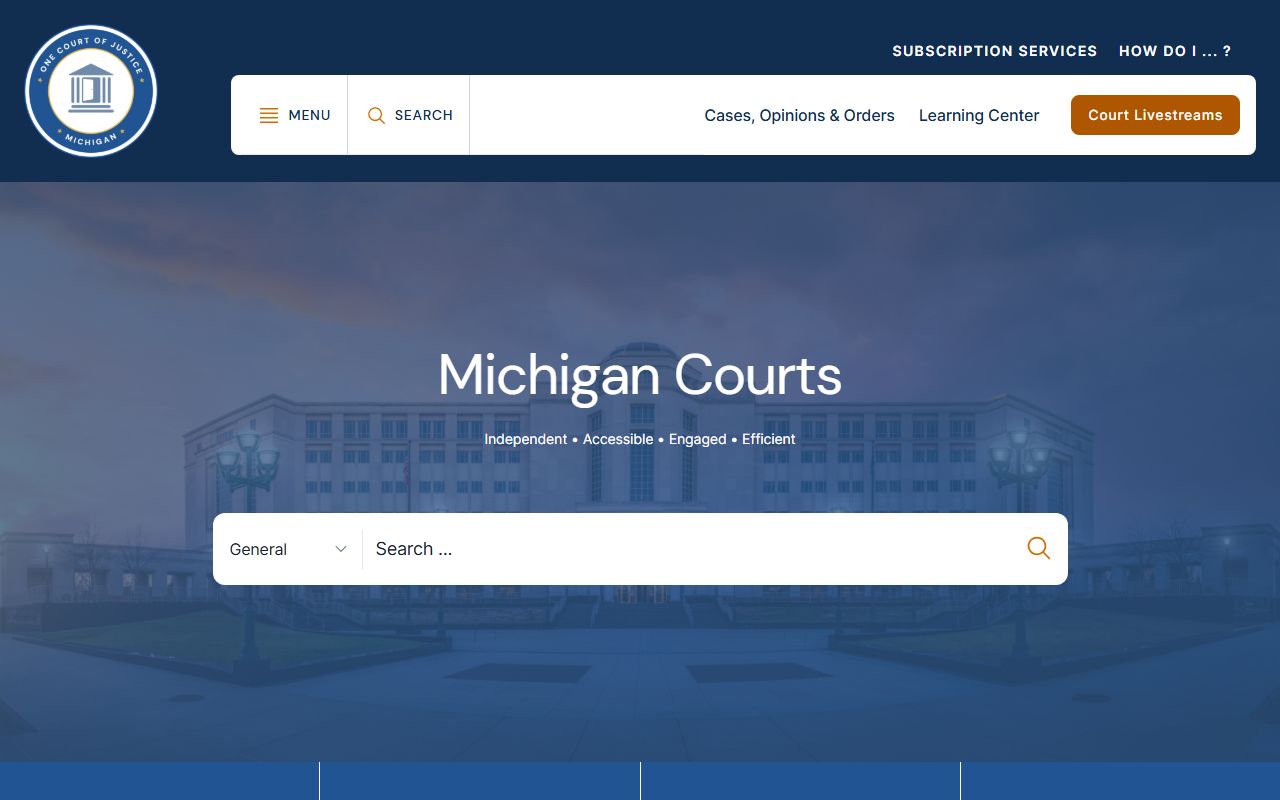 Dickinson County criminal records - Michigan Courts system