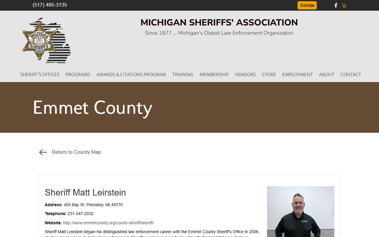 Emmet County criminal records - Michigan Sheriffs' Association