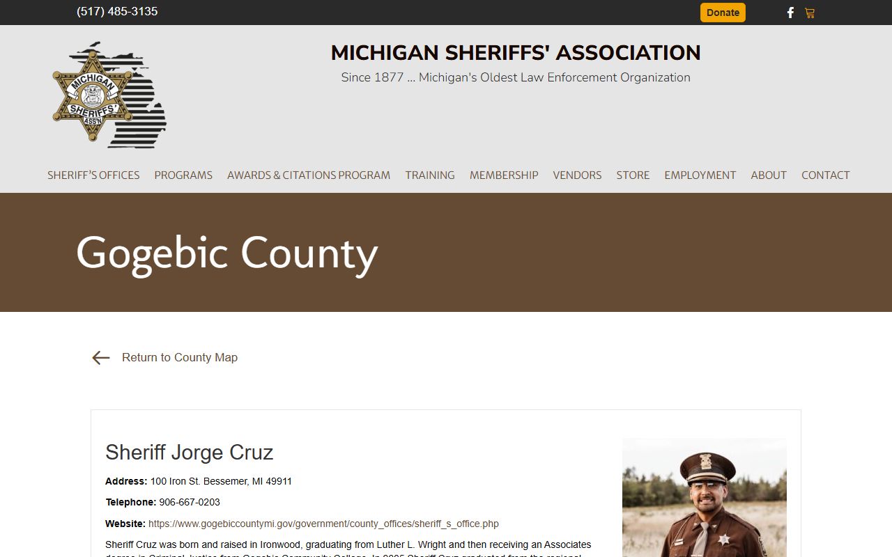 Gogebic County criminal records - Michigan Sheriffs' Association