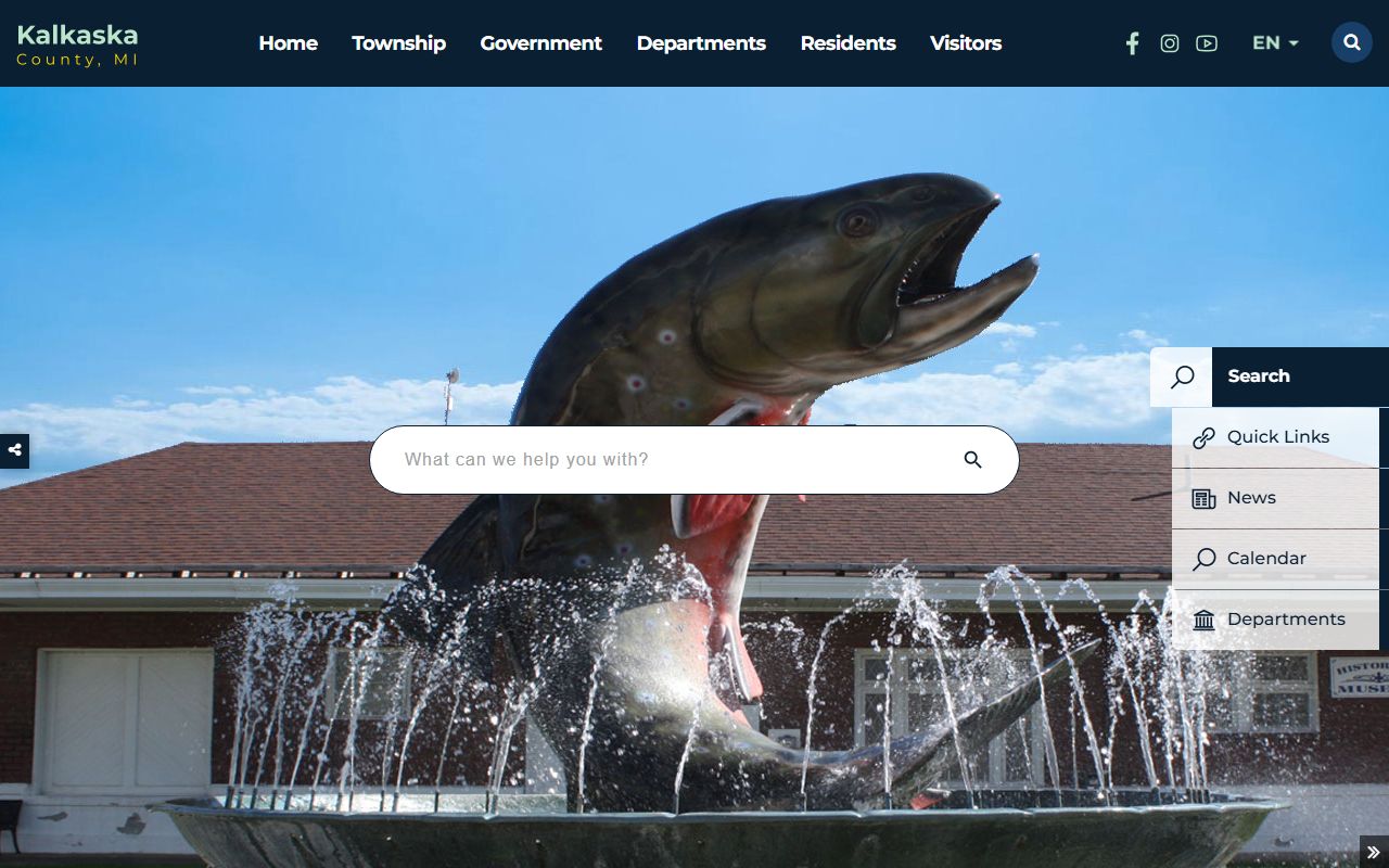 Kalkaska County government website for criminal records