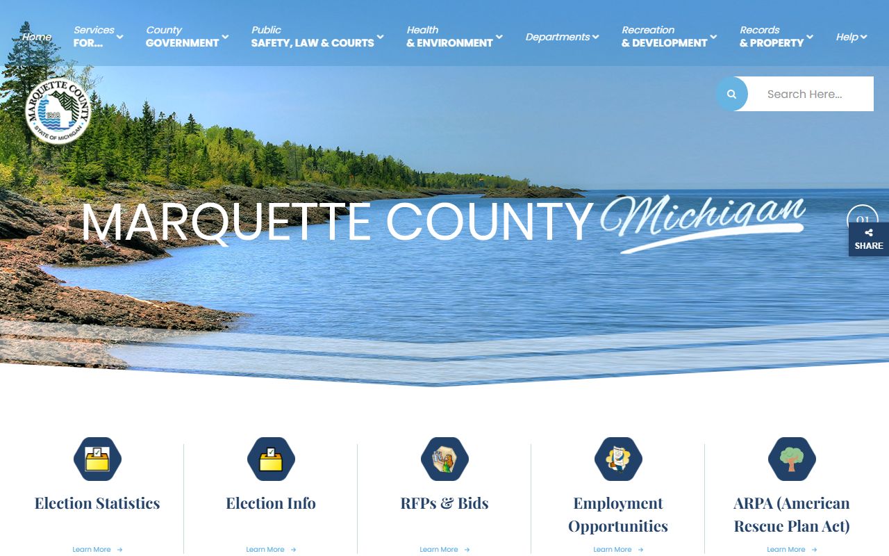 Marquette County criminal records government website