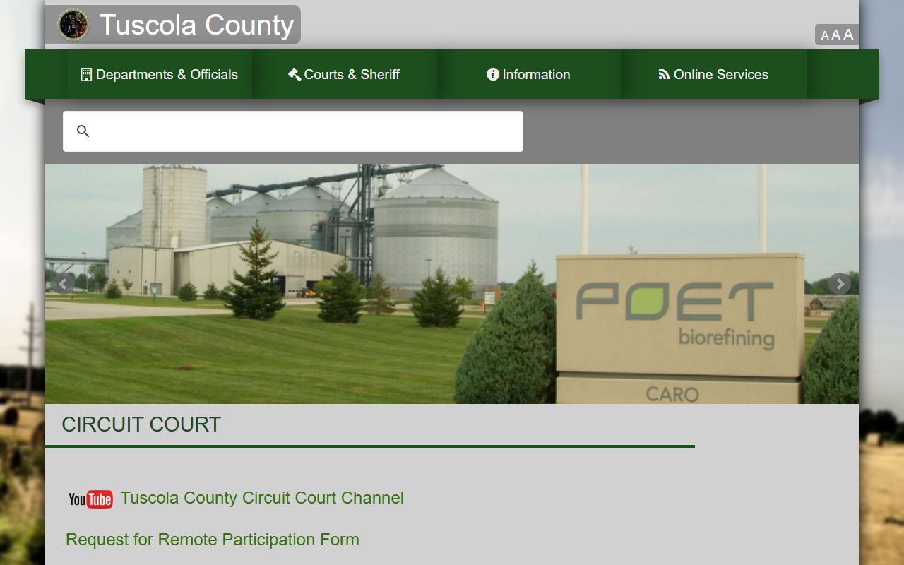 Tuscola County Circuit Court criminal records search